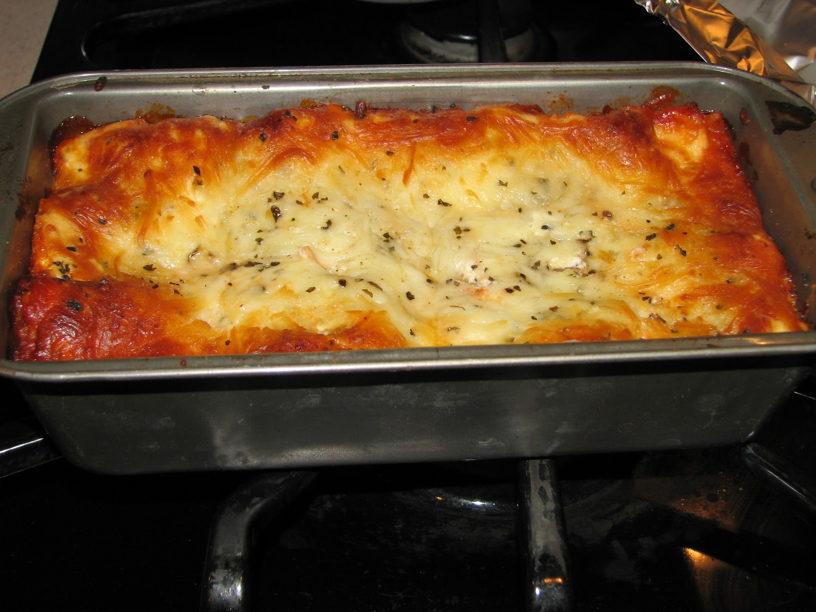 Feeding Four Easy Bread Pan Lasagna