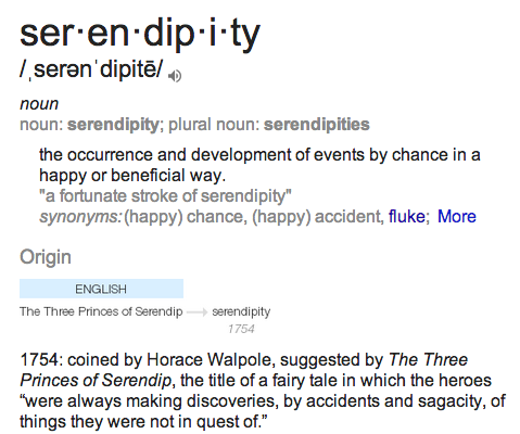 Means serendipity Serendipity vs.