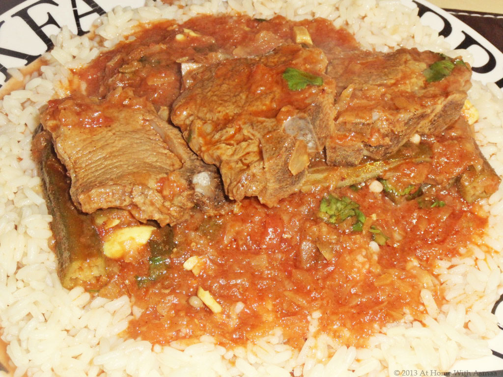 Halal Home Cooking Lamb Chop & Okra Tagine