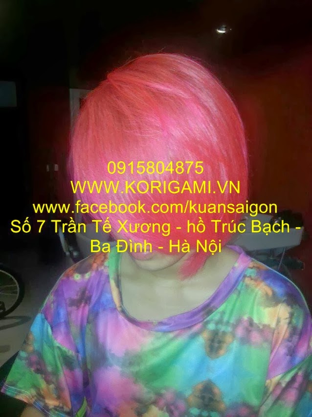 NHUỘM TÓC MÀU HỒNG, NHUỘM TÓC TONE MÀU HỒNG, TÓC MÀU PINK. TÓC MÀU HỒNG PASTEL, NHUỘM TÓC OMBRE, TẠI HÀ NỘI