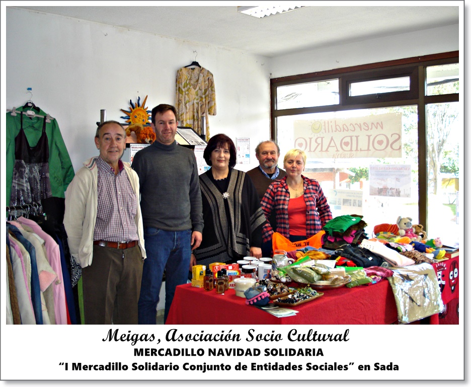 El alcalde de Sada visita el Mercadillo Solidario