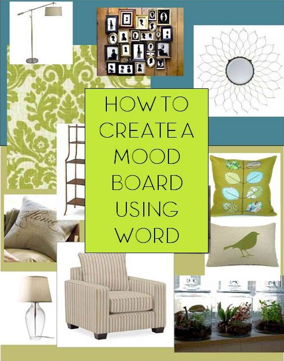 Home Made Modern How to Make a Storyboard (or Mood Board) Using Word