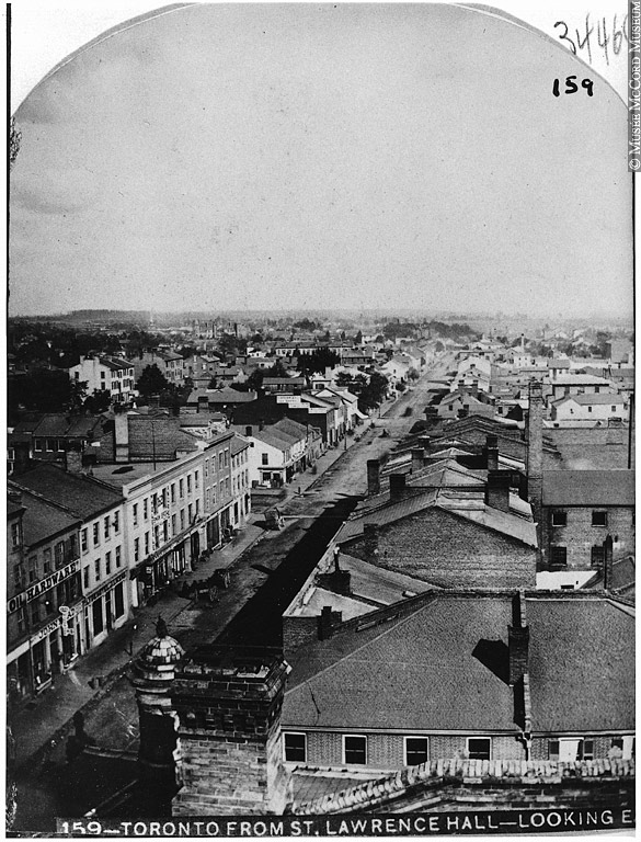Looking East from St. Lawrence Hall, 1868
