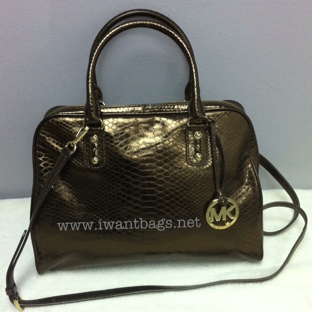 Michael Kors Bowling Bag Gold