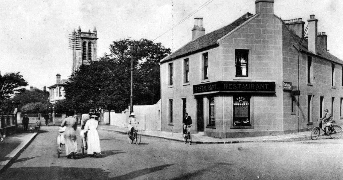 Tour Scotland Photographs Old Photograph Monkton Road Prestwick Scotland