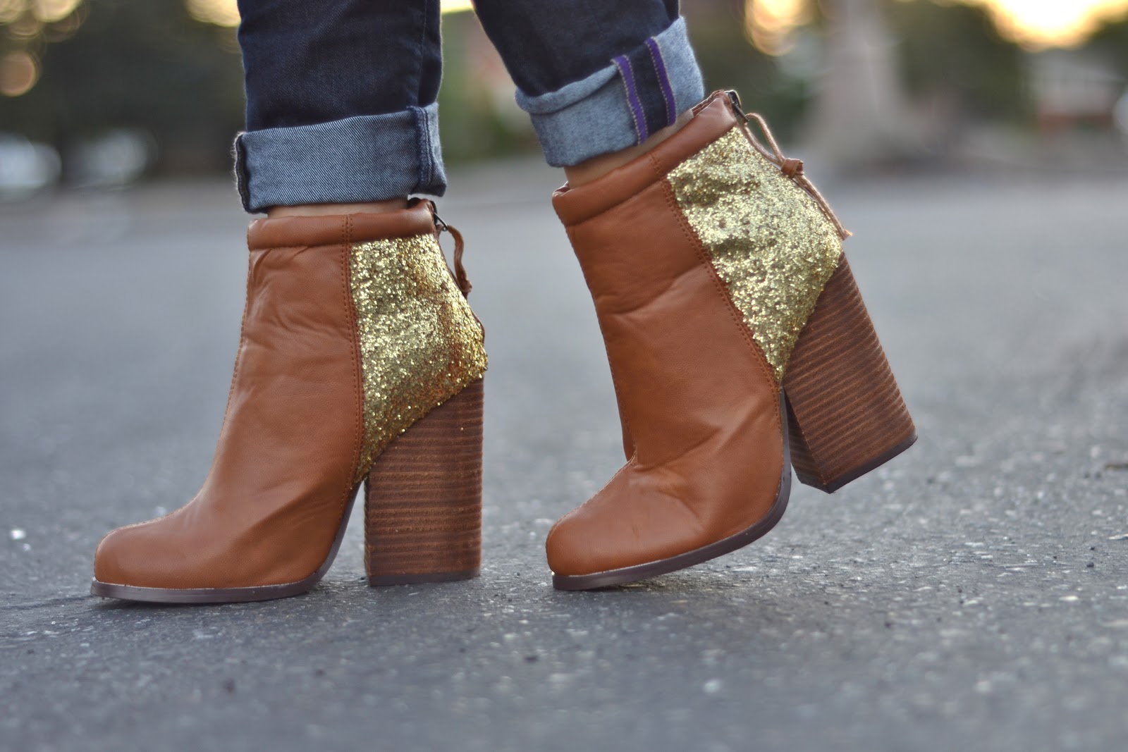 Restyle.Restore.Rejoice DIY Glitter Accent Booties