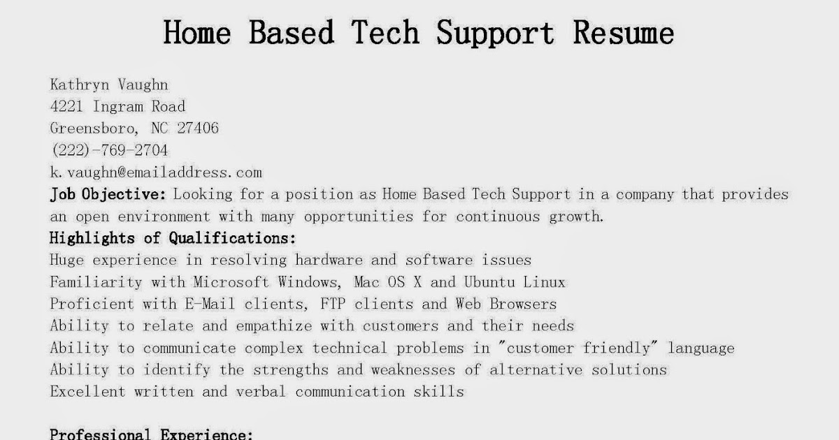 Home Based Tech Support Sle Resume home based technical support resume 28 images sle resume for quality home resume templates Home Based Tech Support Sle Resume home based technical support resume 28 images sle resume for quality home resume templates