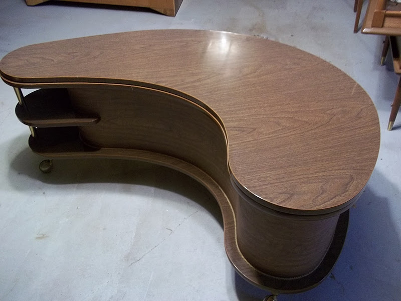 Mid Century Boomerang Popup Bar / Coffee Table SOLD Gatyo Retro