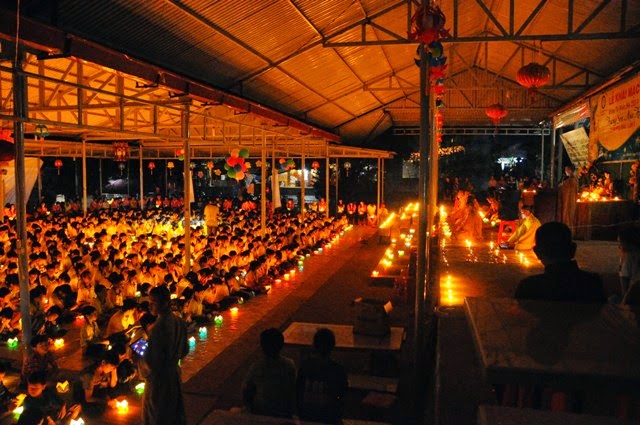 chùa hoa khai,khóa tu mùa hè,đăk nông,thắp nến,tri ân