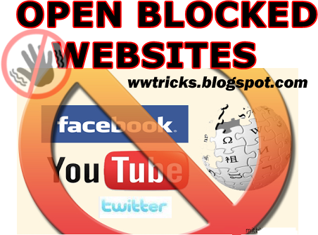 open blocked websites easily