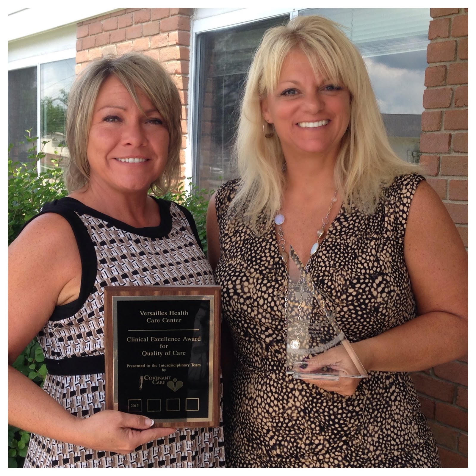 VERSAILLES HEALTH CARE CENTER RECEIVES AWARDS