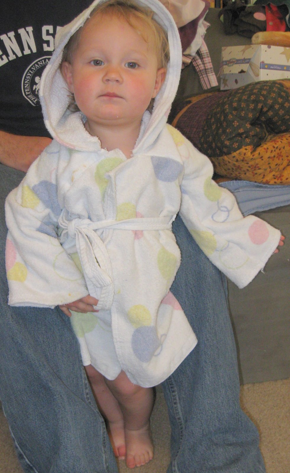 Murrayed Life Make a Toddler Robe from a Single Bath Towel