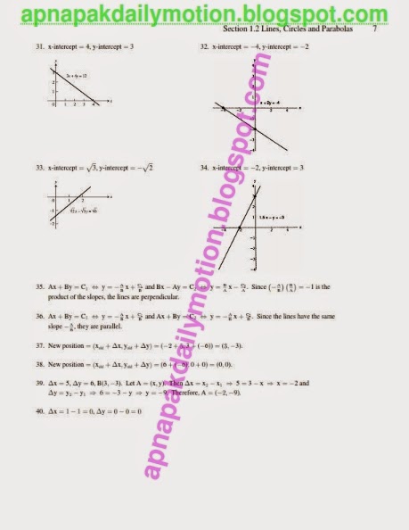 manual calculus solution
