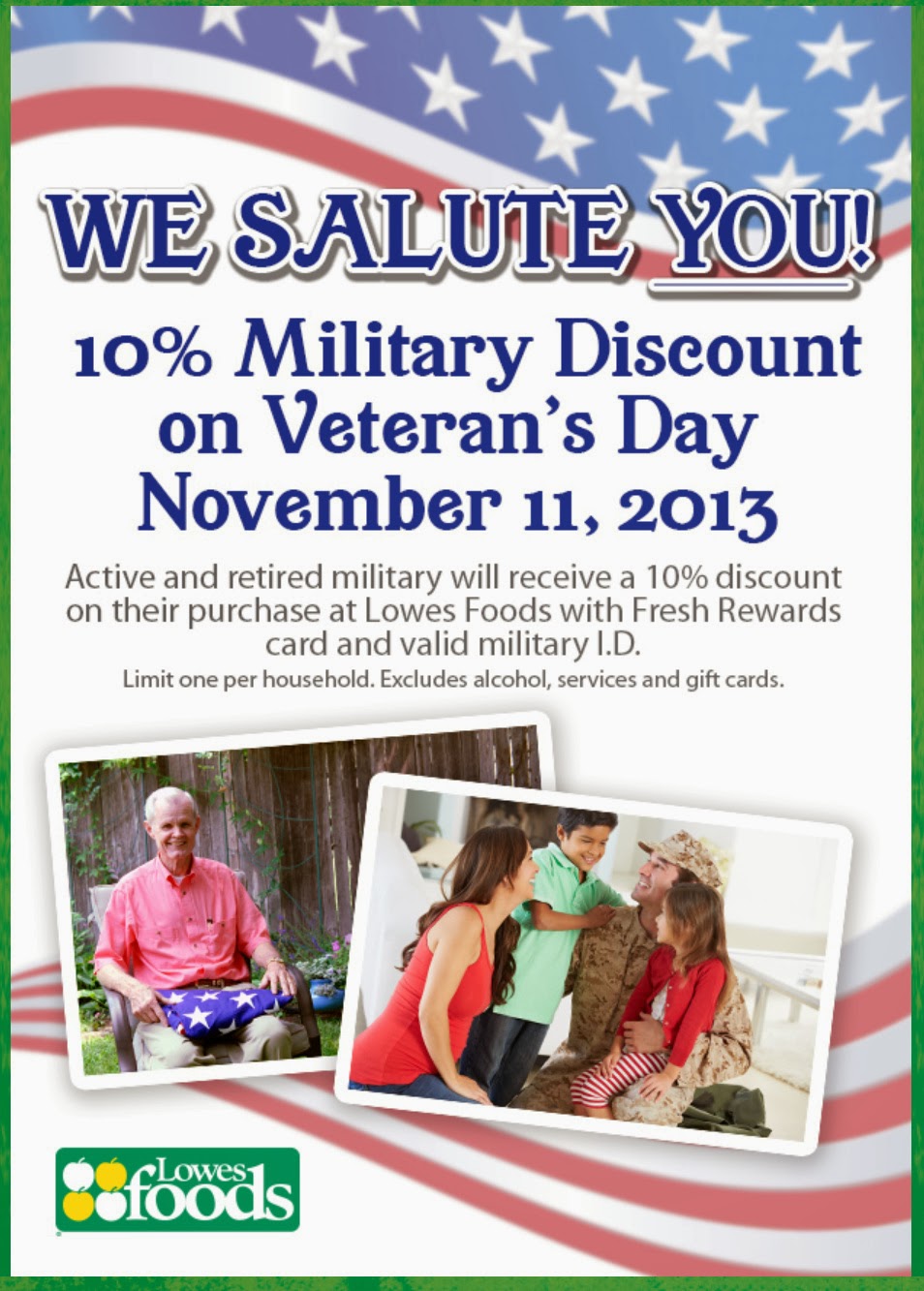 Barbara's Beat Veterans Day at Lowes Foods 11/11