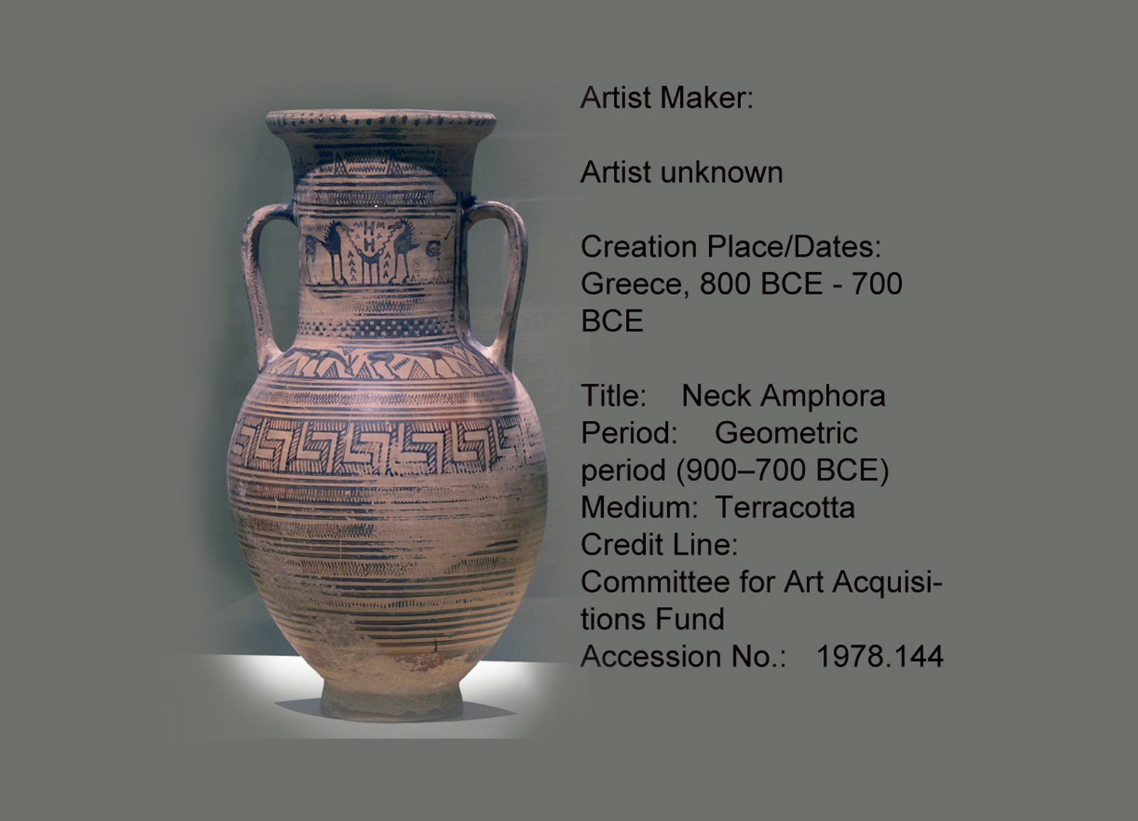 Kenney Mencher Early Greek Geometric Style Pottery