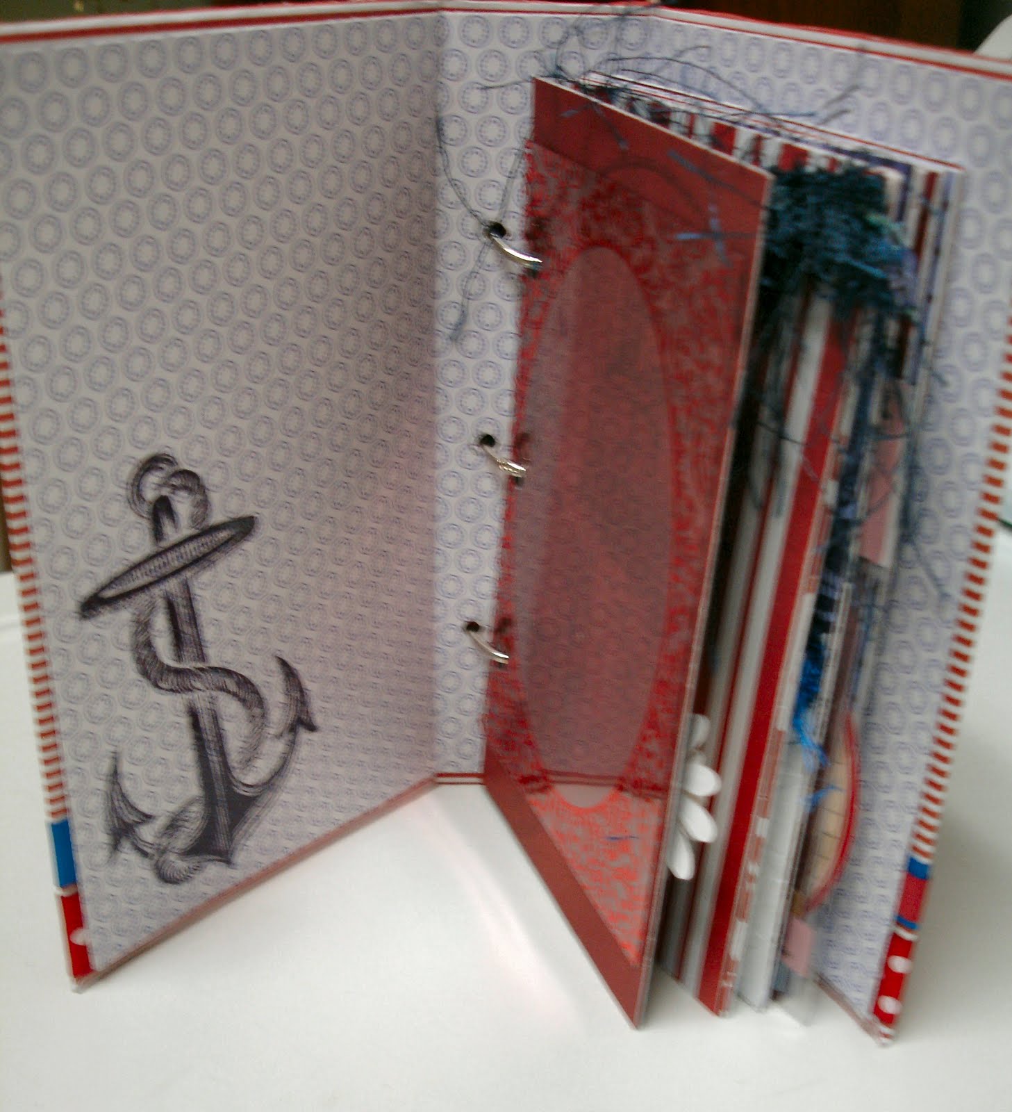 Muddy Footprints Nantucket mini album 3 ring binder