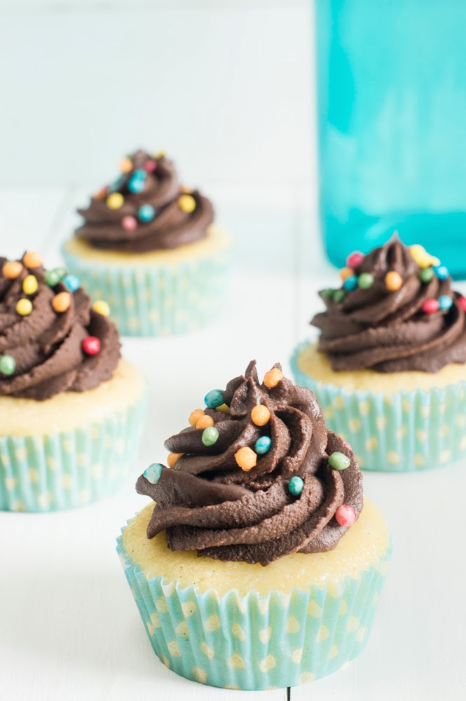 Mi dolce paradiso Cupcakes de vainilla y chocolate