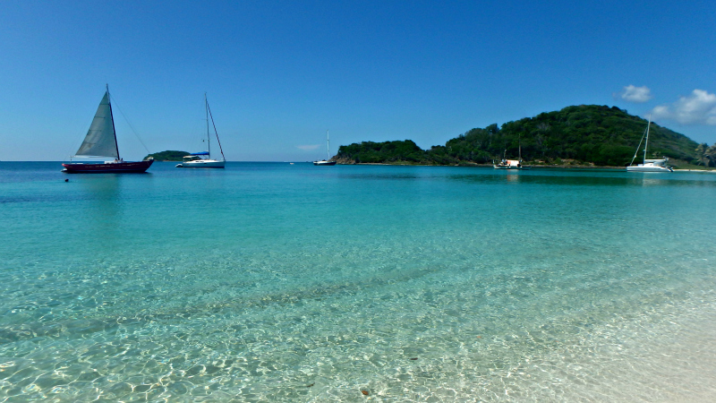Caribbean Paradise on Mayreau in St Vincent and The Grenadines