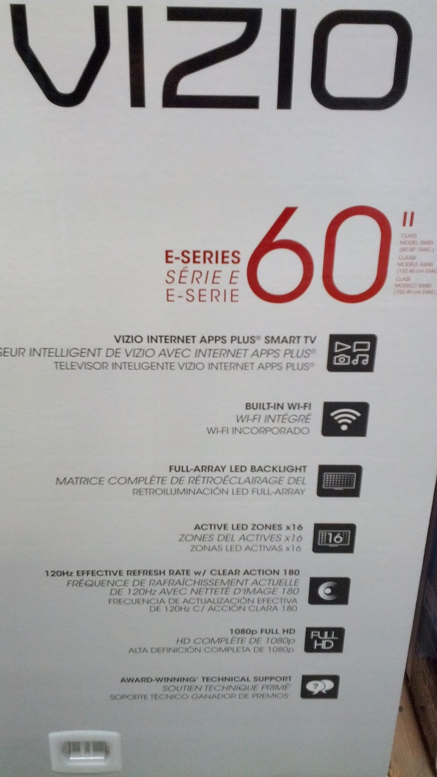 Vizio E600iB3 60" LED LCD HDTV Costco Weekender