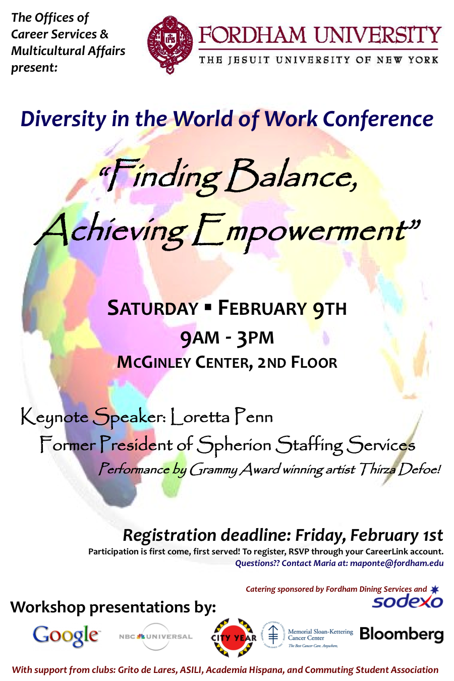 Fordham Career Services Blog Diversity in the World of Work Conference