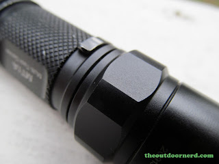 Nitecore MT1A AA Flashlight: Closeup of Anti Roll Ring Nitecore MT1A AA Flashlight: Closeup of Anti Roll Ring