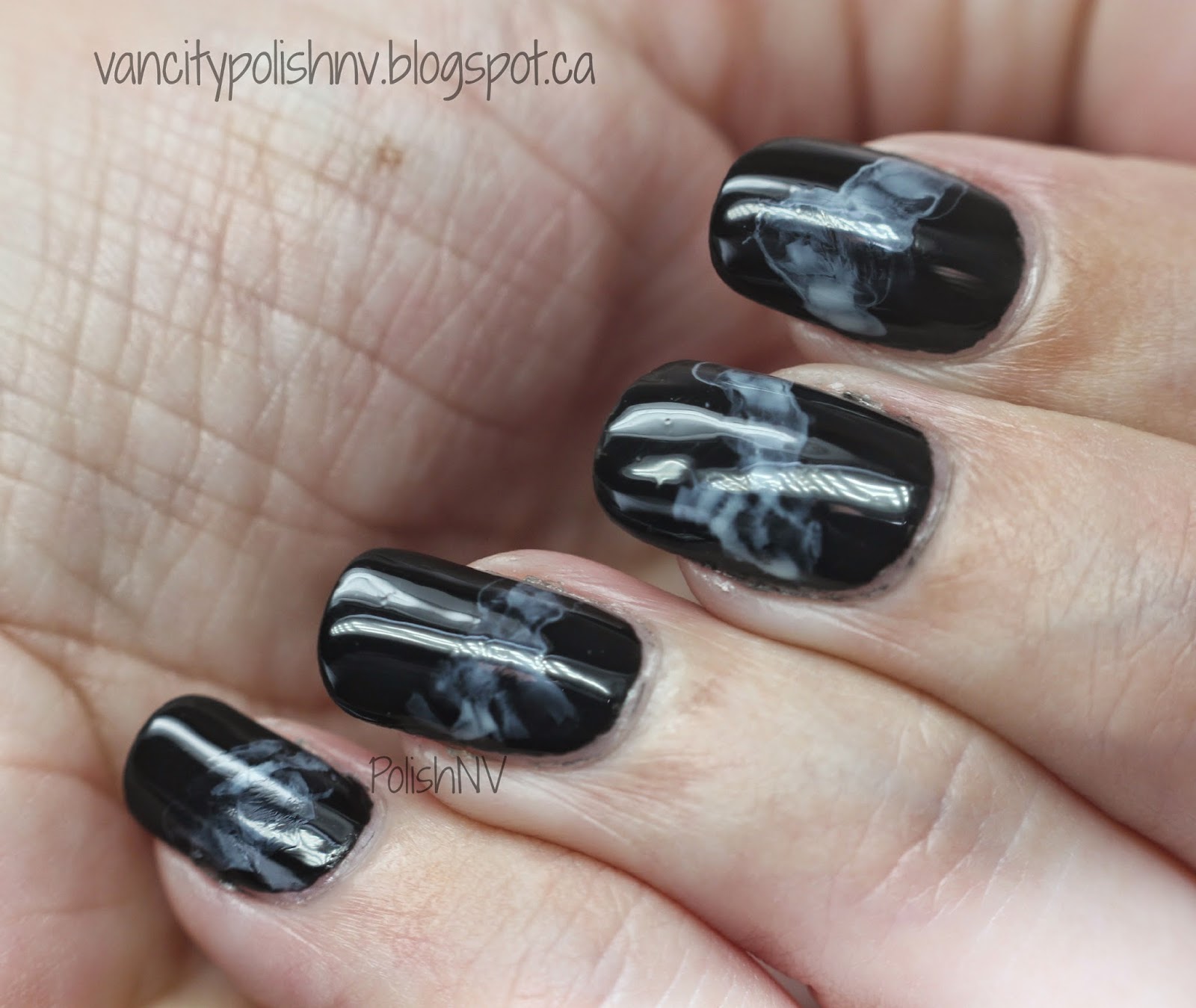 PolishNV HPB Presents Smoke Nail Art