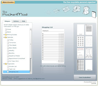 PocketMod : Free recycleable personal organizer PocketMod : Free recycleable personal organizer