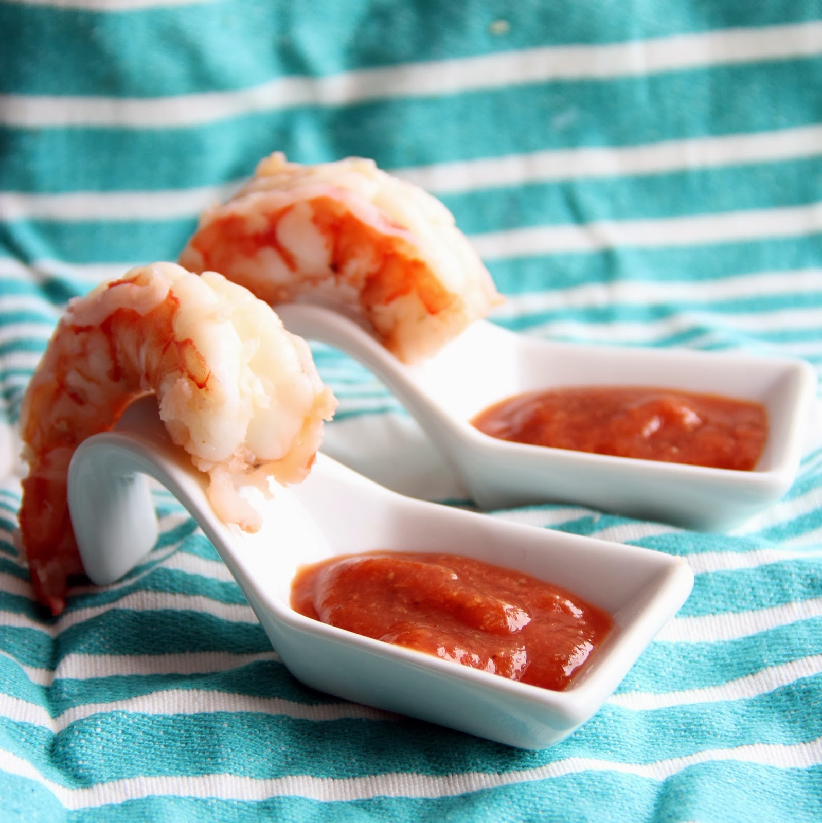 The Growing Foodie Fancy Pants App Shrimp Cocktail with Bloody Mary Sauce