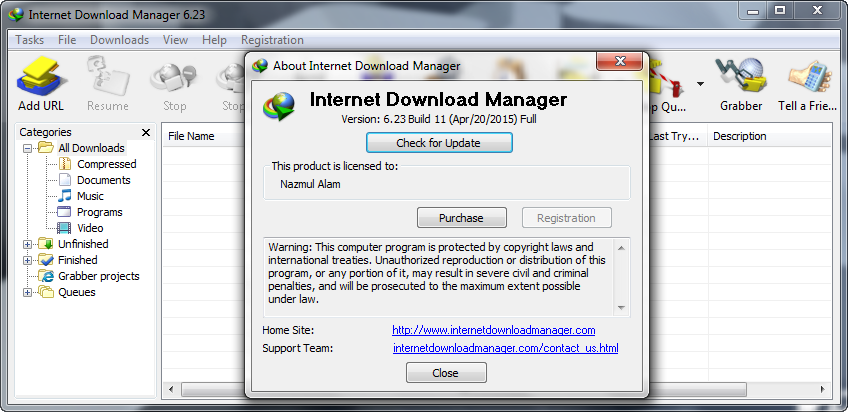 Internet Download Manager 6.23 (Crack)