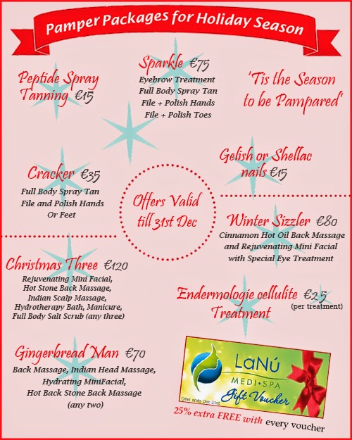 Pamper Packages for Holiday Season at Lanu Medi Spa Drogheda