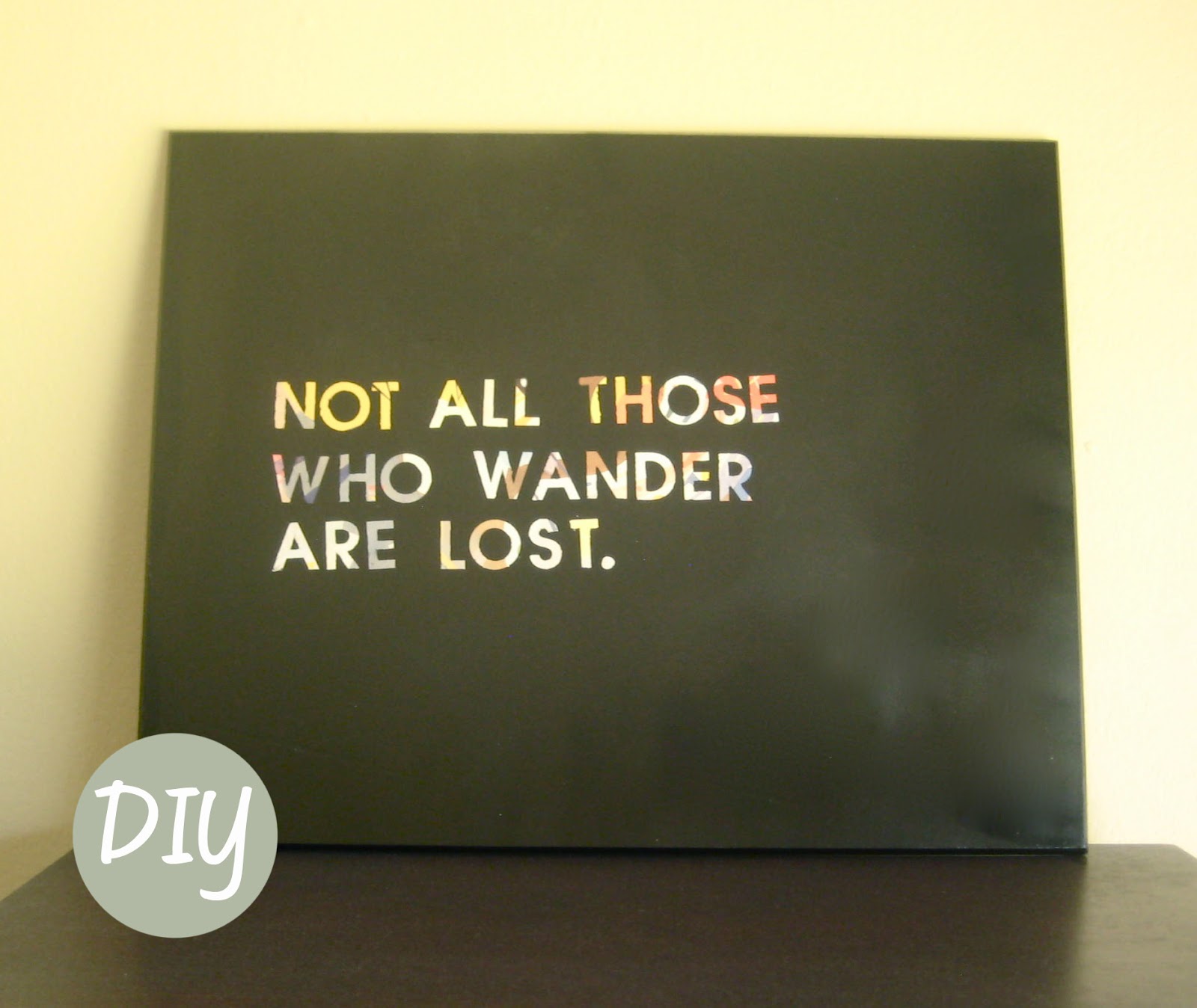 Little Nostalgia DIY Favorite Quote Wall Art
