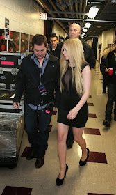 Avril Lavigne See Through Cleavage At 103.5 KISS FM’s Jingle Ball in Chicago