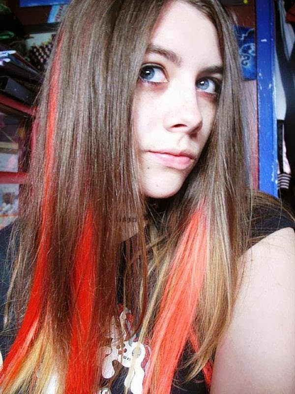 Blonde hair on top with red underneath | Hair and Tattoos Blonde hair on top with red underneath | Hair and Tattoos