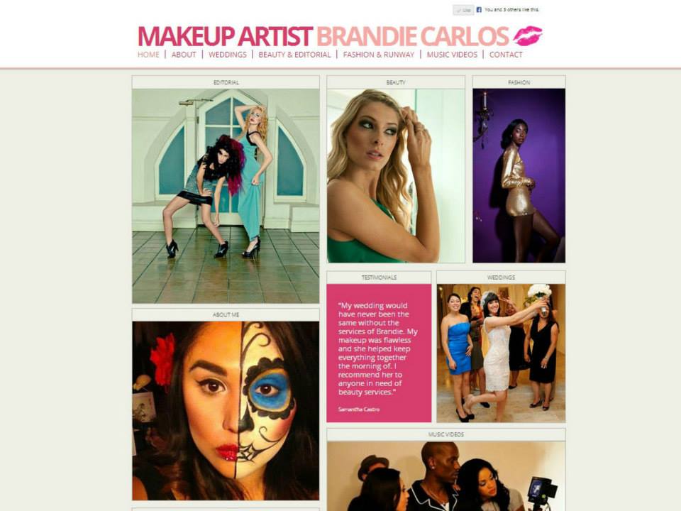 makeup artist websites