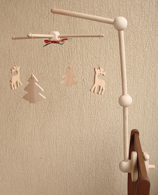 wooden cot mobile hanger