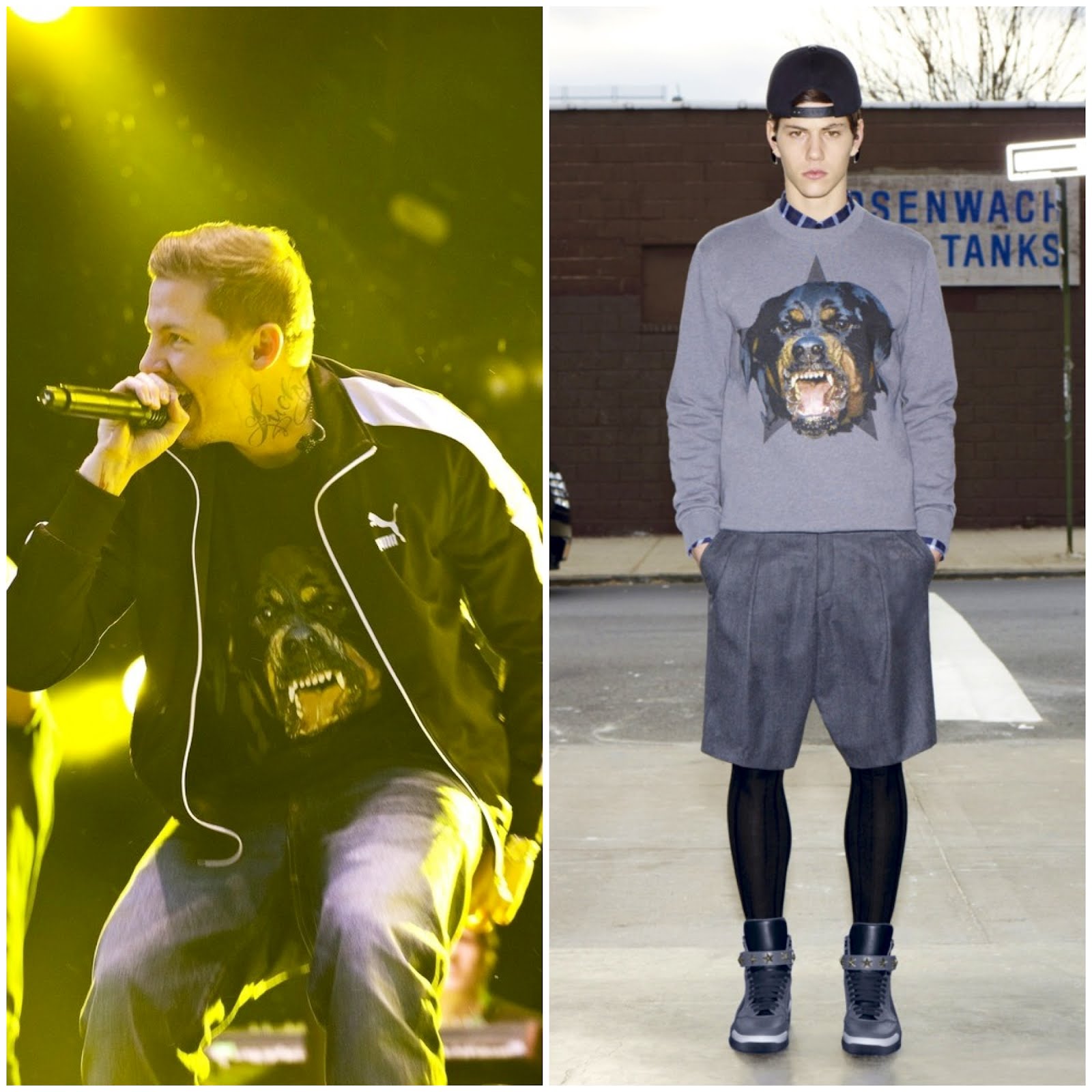 00O00 LONDON MENSWEAR BLOG CELEBRITY STYLE PROFESSOR GREEN T IN THE PARK KINCROSS SCOTLAND GIVENCHY ROTTWEILER MR PORTER