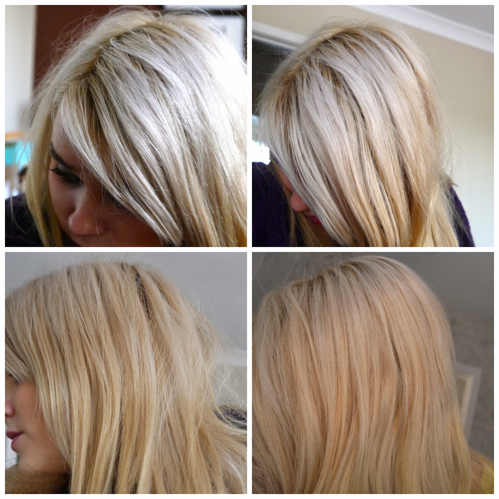 LIVE COLOUR XXL TONER MOUSSE FOR BLONDE HAIR BEFORE AFTER