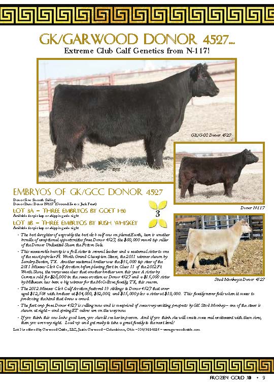 Frozen Gold Offerings Sired by I80 Lautner Farms