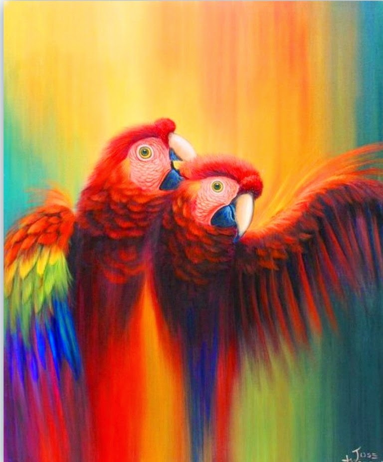 cuadros-de-pajaros-pintados-al-oleo oleos-de-pajaros