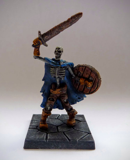 Dungeon Saga: Dwarf King's Quest painted evil dead: skeleton warrior.