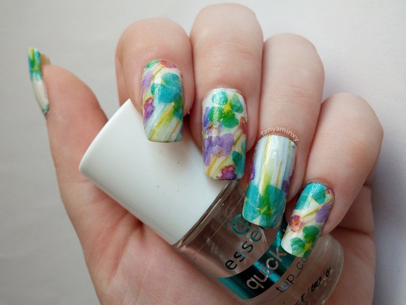 BPS Floral Flowers Water Decals Nails Nail Art Design Manicure