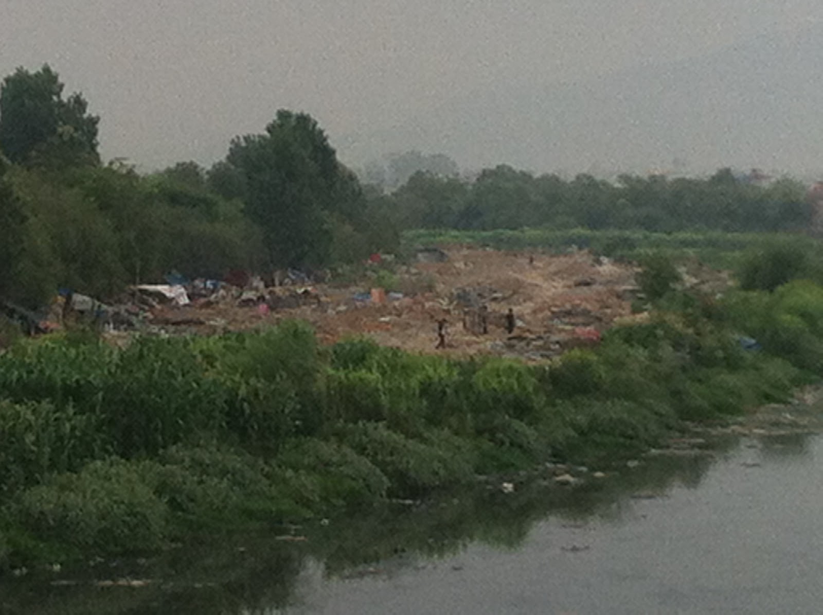 Jane in Nepal Bagmati River