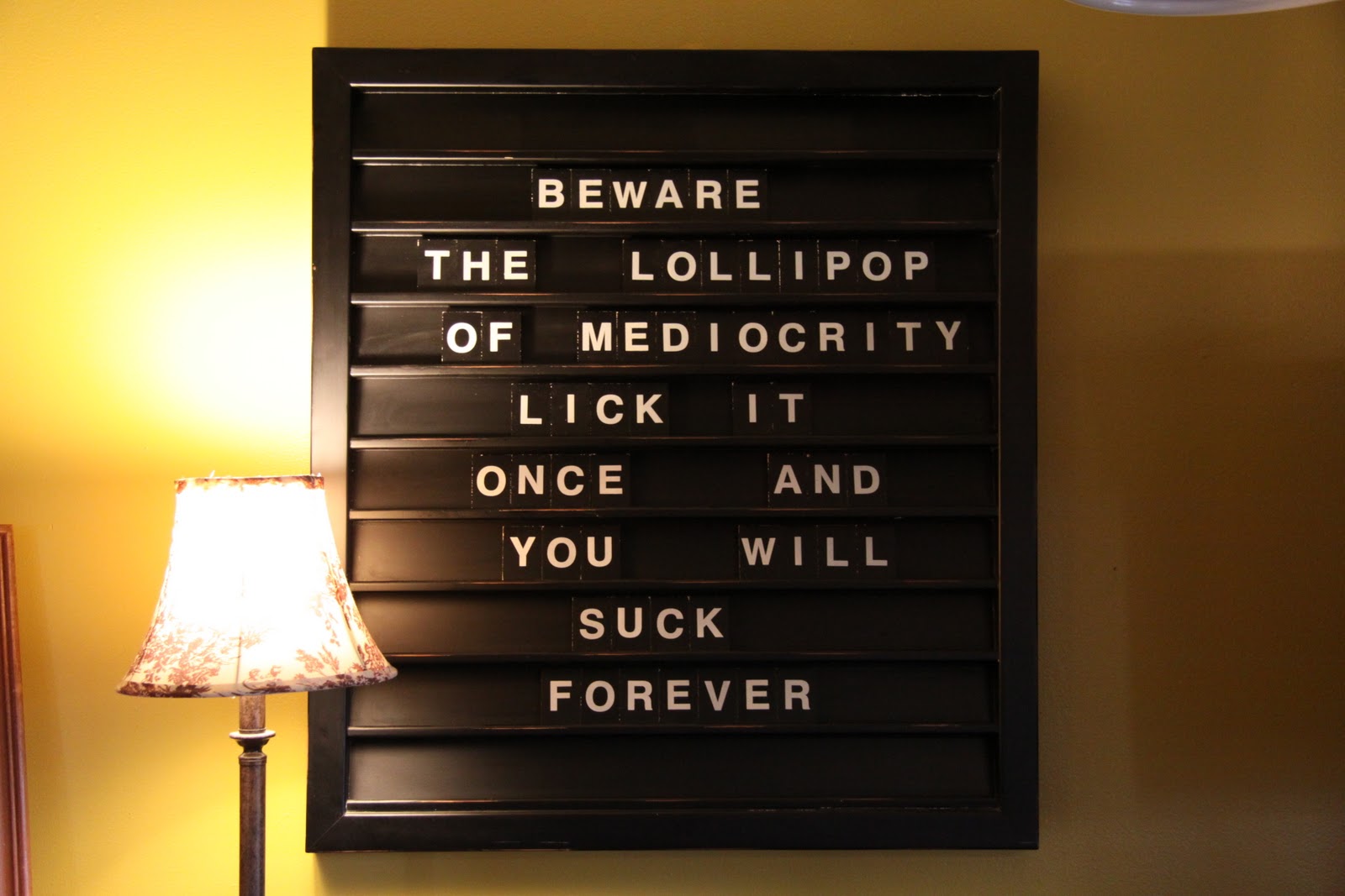 Kitchen Wall Words of Wisdom