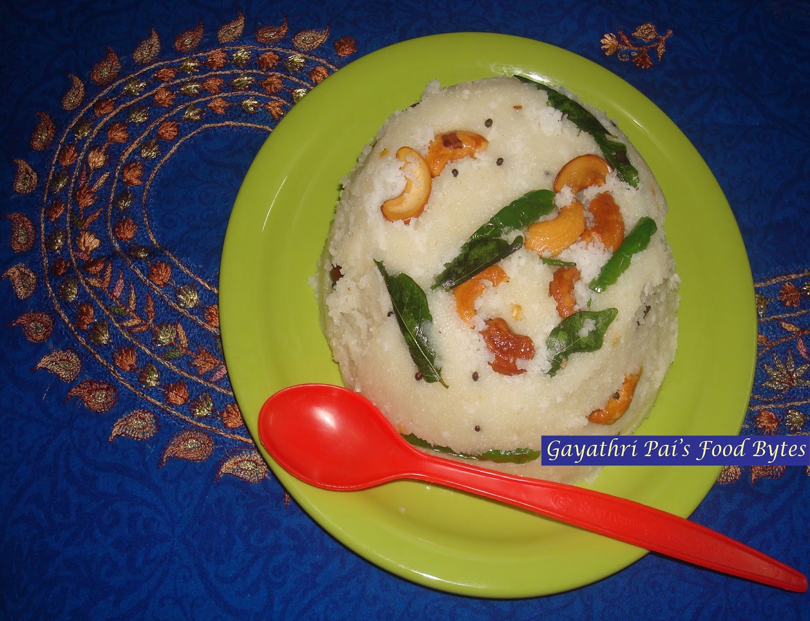 Gayathri Pai's Food Bytes Bombay Rava Upma.