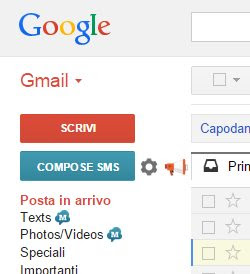 sms da gmail e facebook sms gmail e facebook per Android