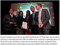 TM HyppTV wins award in London TM HyppTV wins award in London