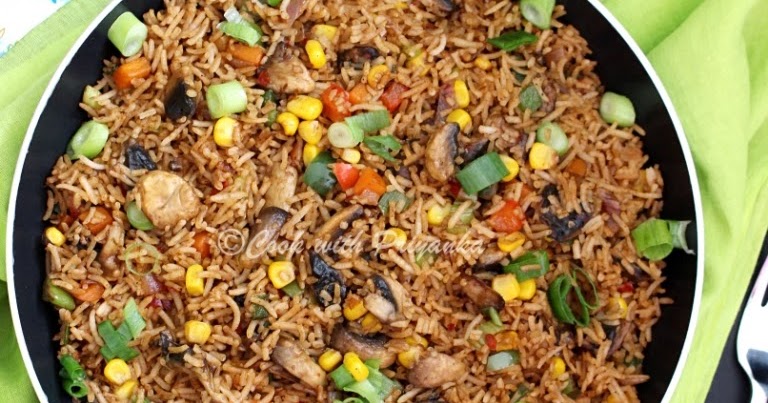 Garlicky Mushroom Fried Rice
