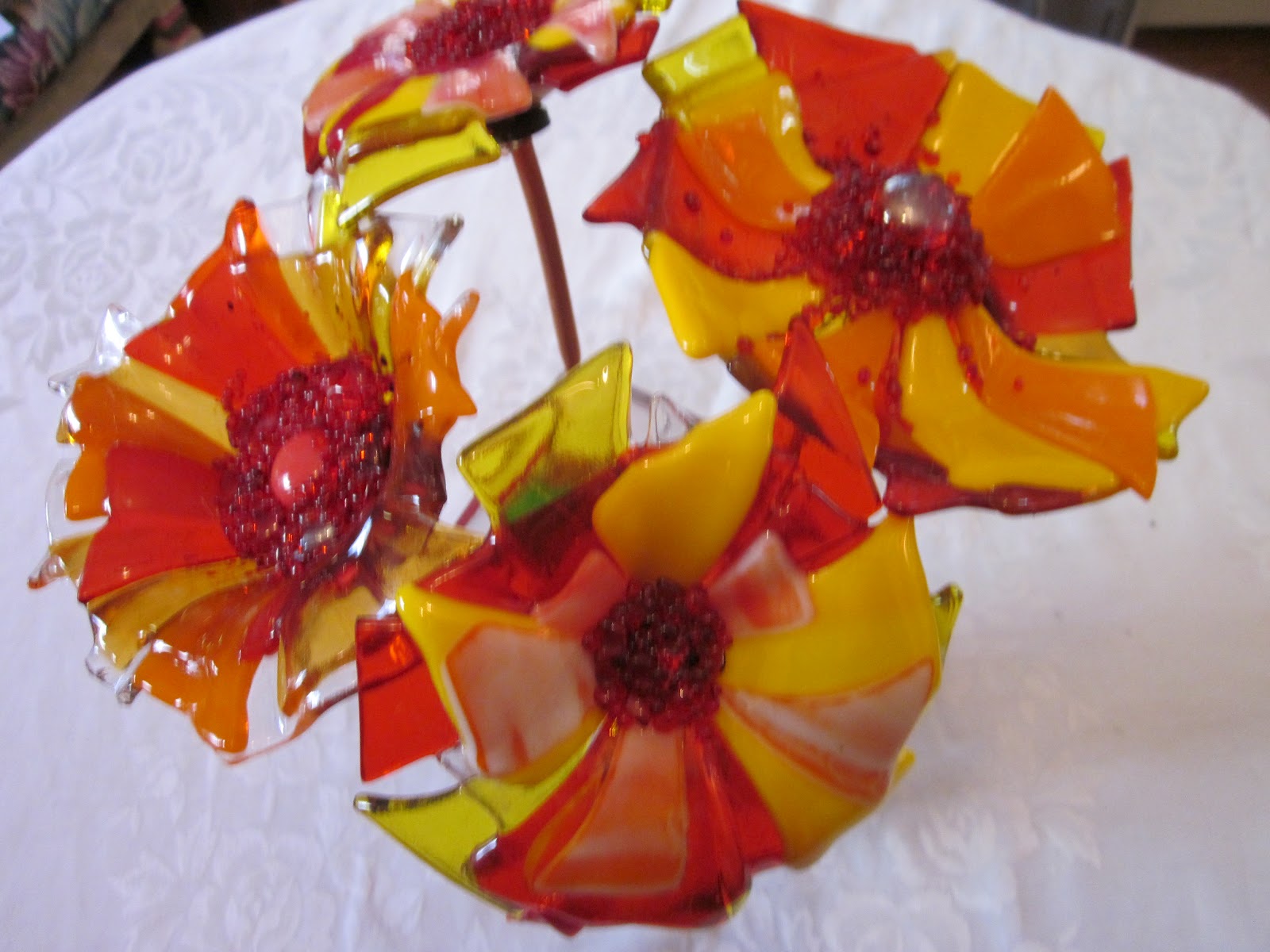 Fused Glass Garden Art MT AdVentures