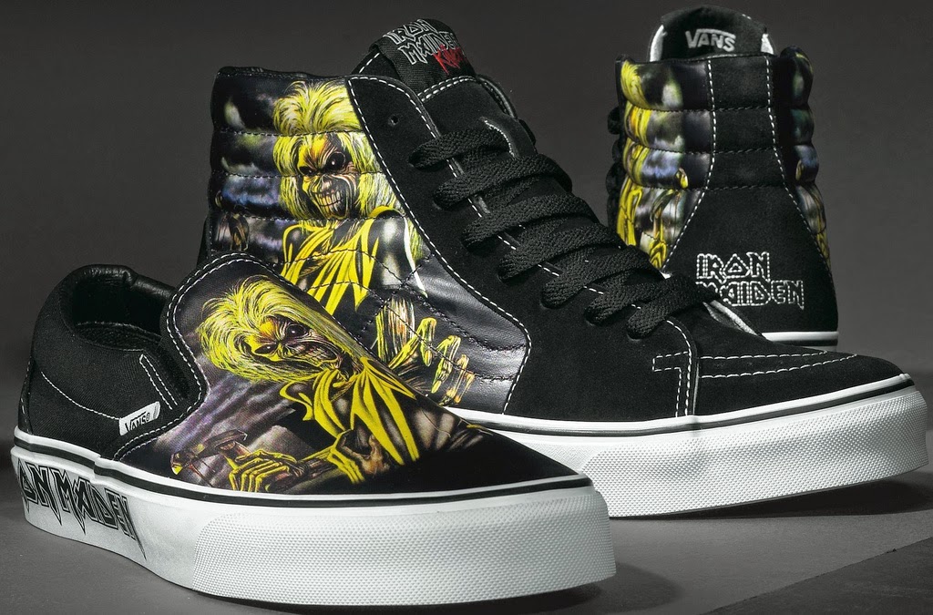 Vans tênis do Iron Maiden
