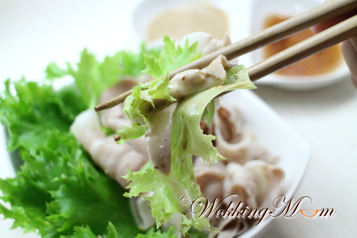 Let's get Wokking! Pork Belly with Double Dipping Sauce Singapore
